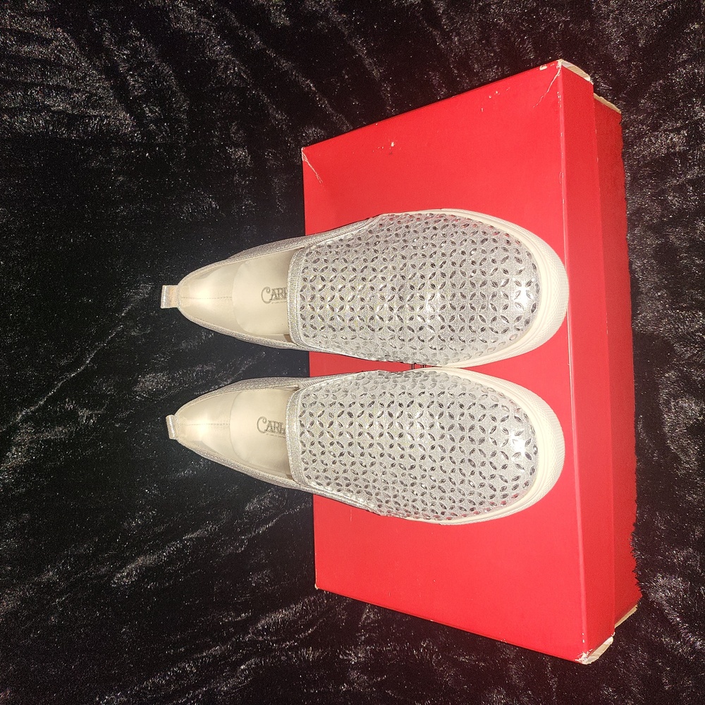 Carlos by Carlos Santana sunnie silver 2 slip ons